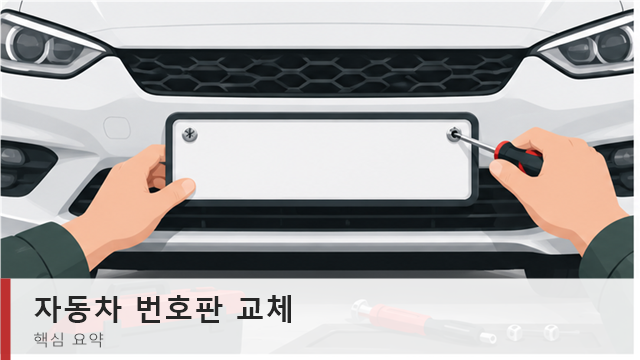 자동차 번호판 교체 비용과 방법, 신청 전 확인할 점 1 자동차 번호판 교체 신청 방법