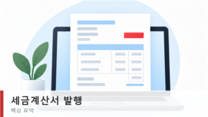 세금계산서 발행 의무자와 발급기한 요약