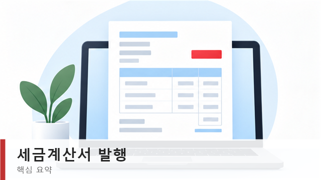 세금계산서 발행 의무자와 발급기한 요약