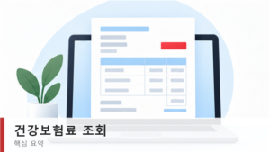 건강보험료 조회 방법과 접속 경로