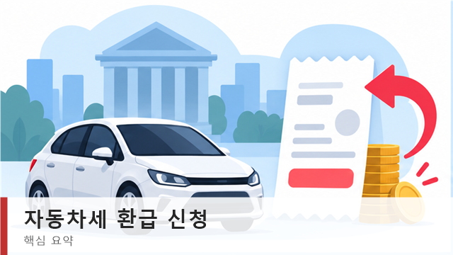 자동차세 환급 신청 위택스 조회 화면