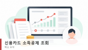 신용카드 소득공제 조회 홈택스 연말정산간소화 이용법