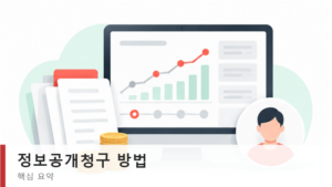 정보공개청구 방법 정보공개포털 회원가입과 청구서 작성