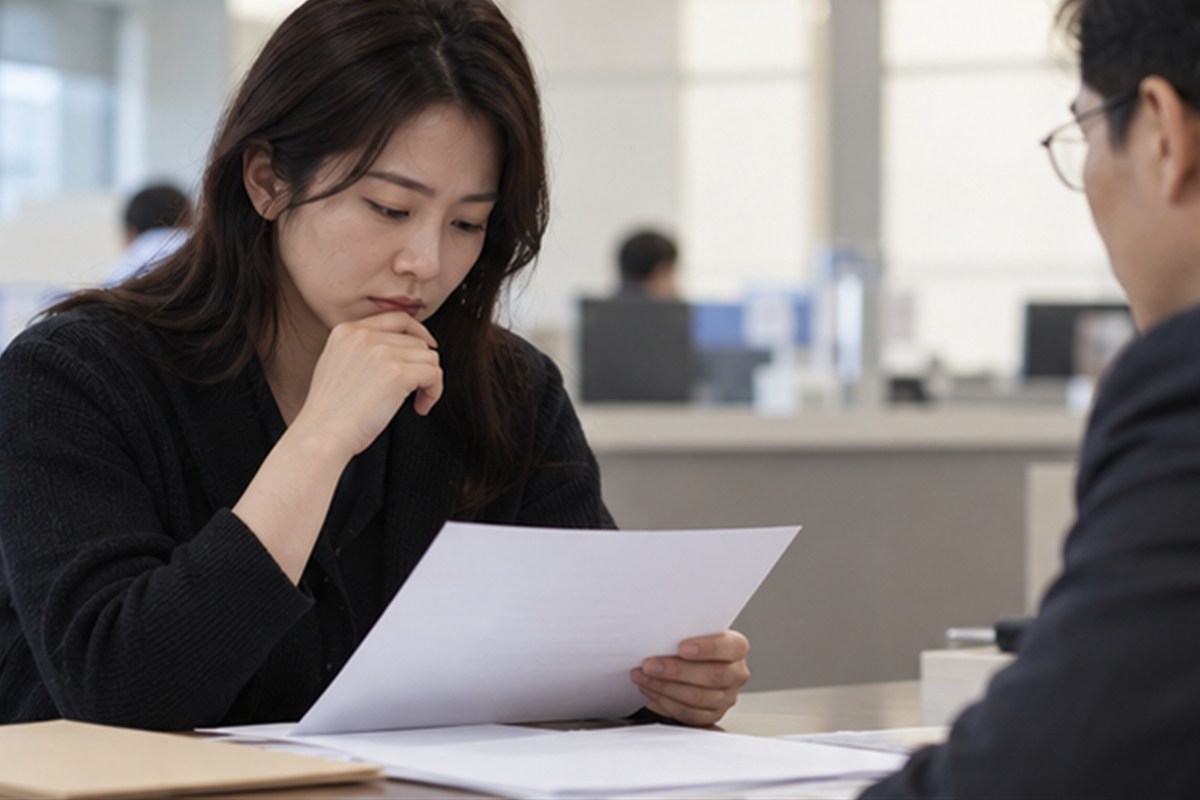 고소장 변호사 비용 결정 전 조건을 비교하는 장면