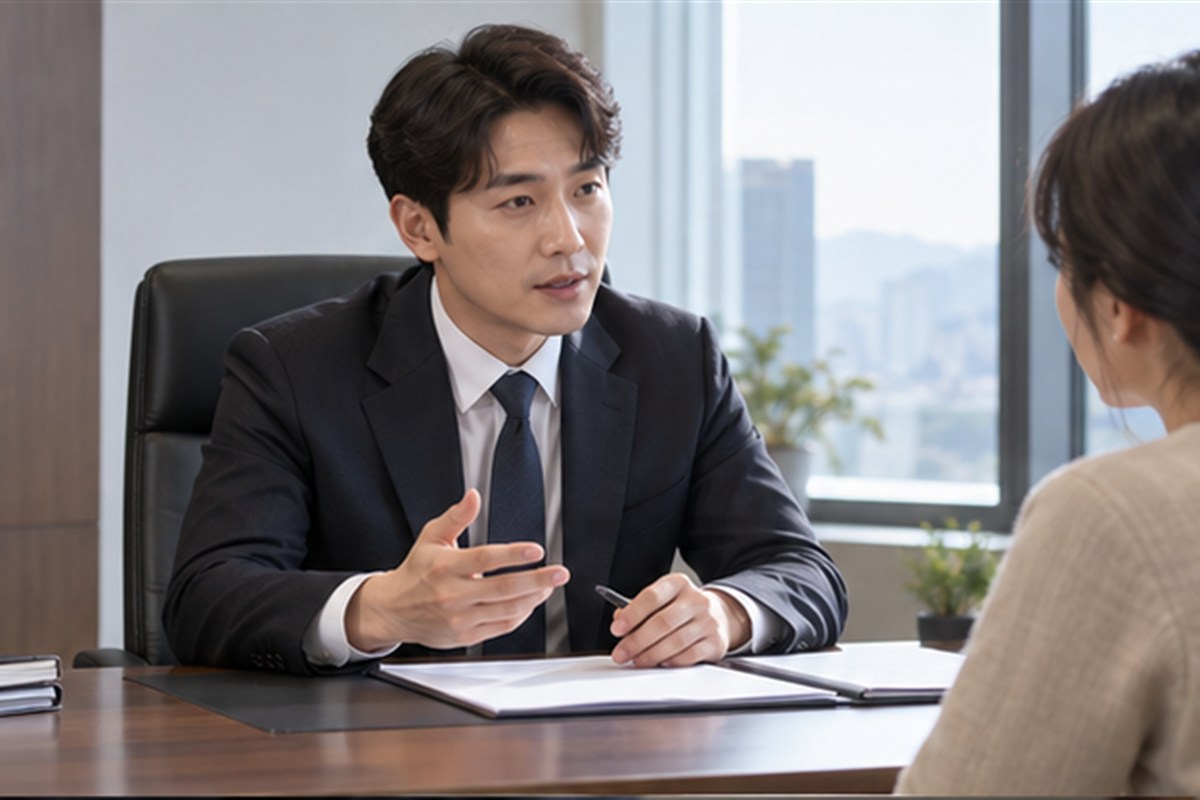 행정심판 변호사 비용, 견적서에서 빠지기 쉬운 항목 1 행정심판 변호사 비용 관련 상담과 업무 범위를 확인하는 장면