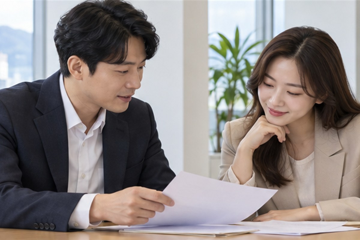 이노비즈 인증 비용, 자가진단 전에 확인할 비용 항목 1 이노비즈 인증 비용 관련 상담과 업무 범위를 확인하는 장면