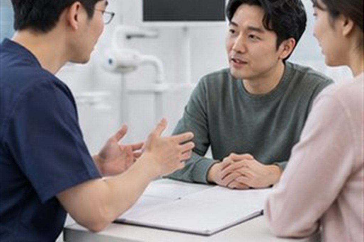 치아보험 임플란트 보장 관련 상담과 선택 기준을 확인하는 장면