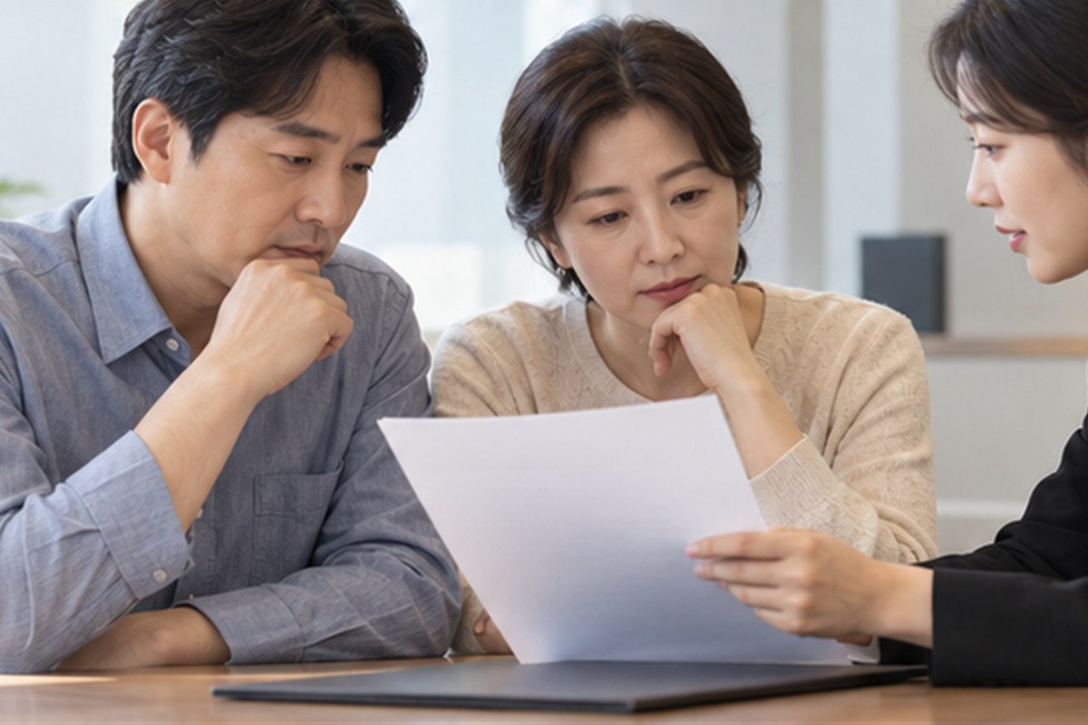 상속등기 법무사 비용 결정 전 조건을 비교하는 장면