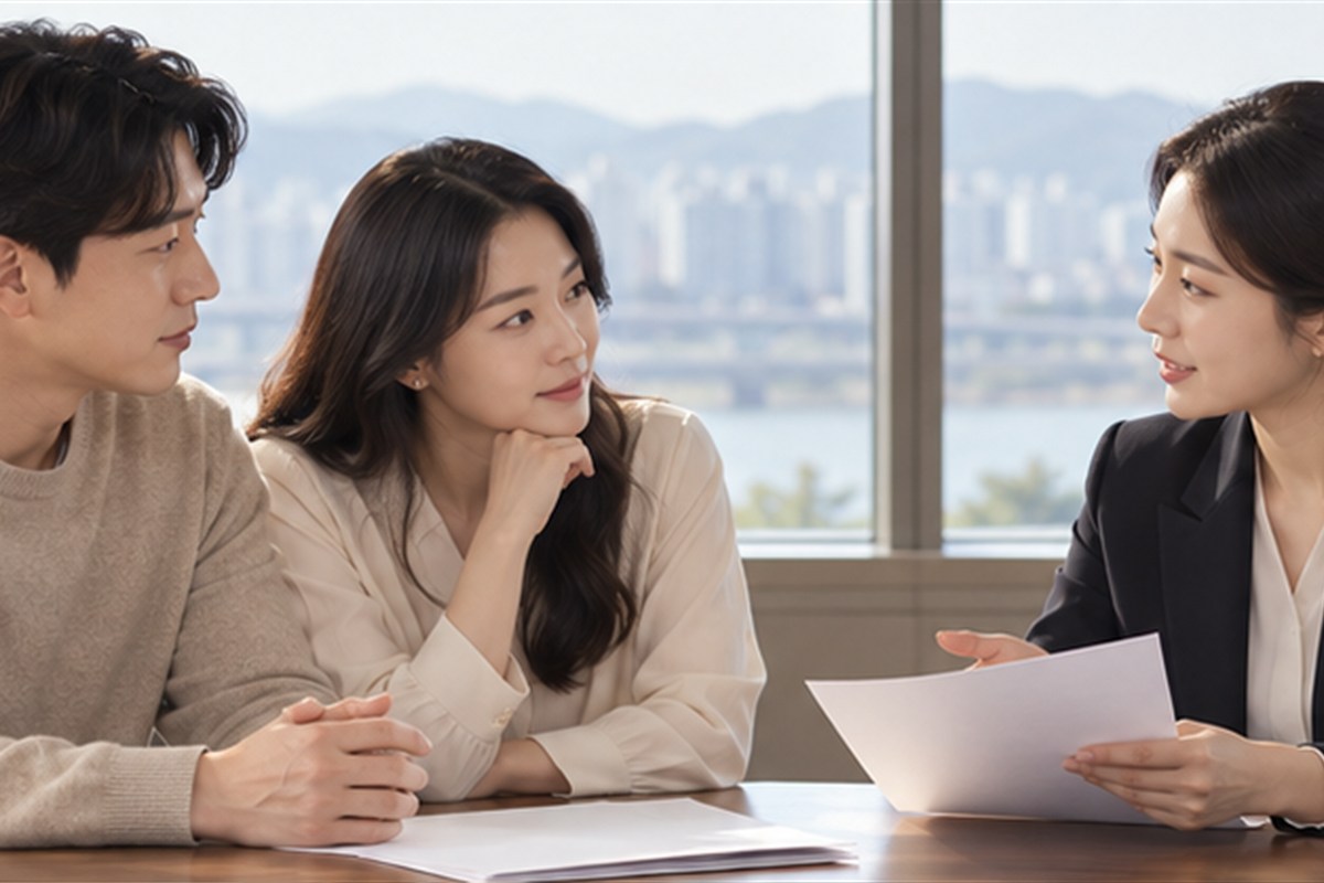 증여등기 법무사 비용 관련 상담과 업무 범위를 확인하는 장면
