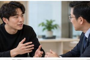 상표등록 대행 비용 관련 상담과 선택 기준을 확인하는 장면