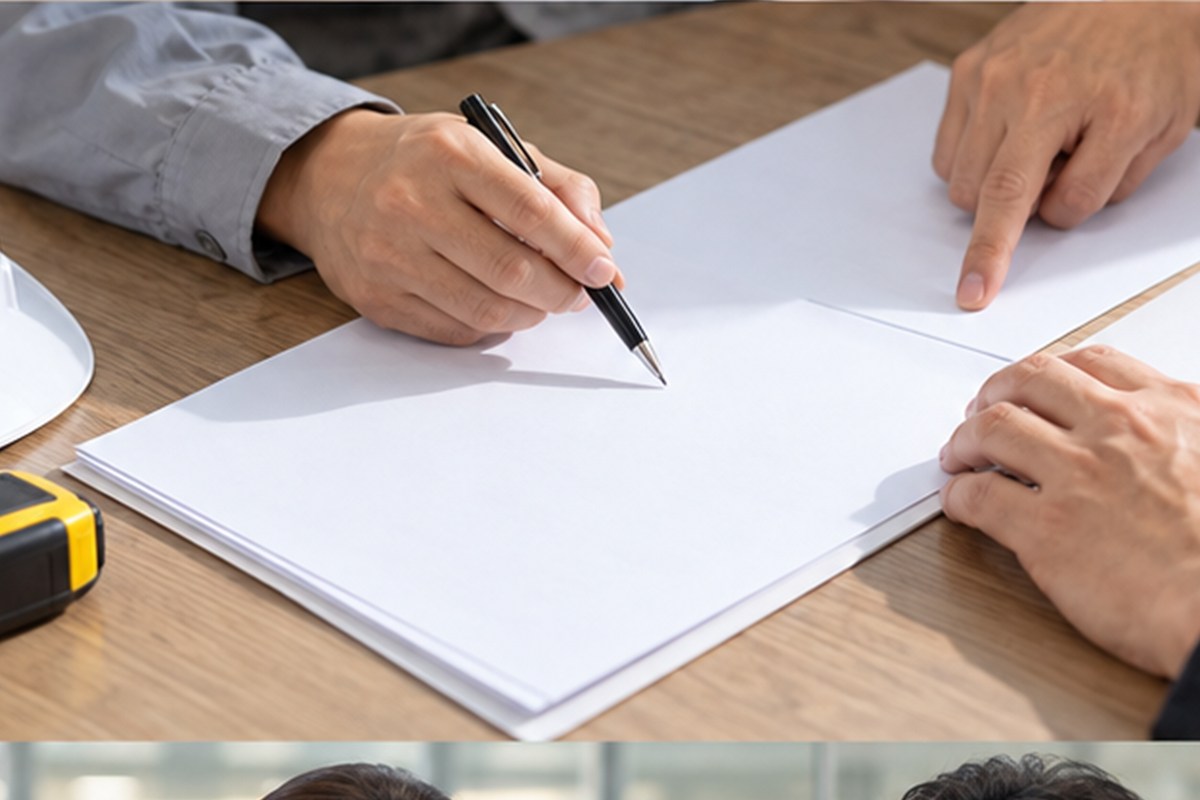 위험성평가 컨설팅 비용 비용 항목과 준비자료를 살펴보는 장면