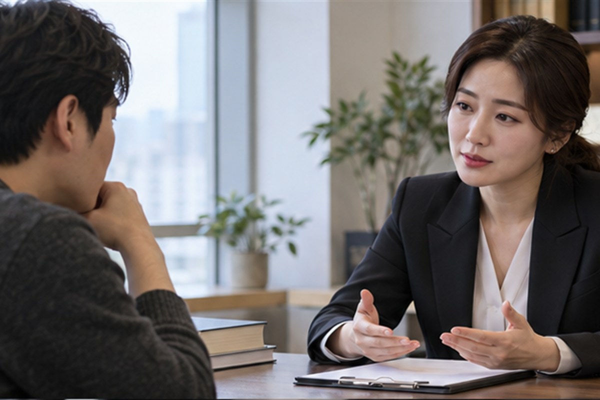 이혼 변호사 상담비용, 사건 단계별로 비용을 비교하는 방법 1 이혼 변호사 상담비용 관련 상담과 업무 범위를 확인하는 장면