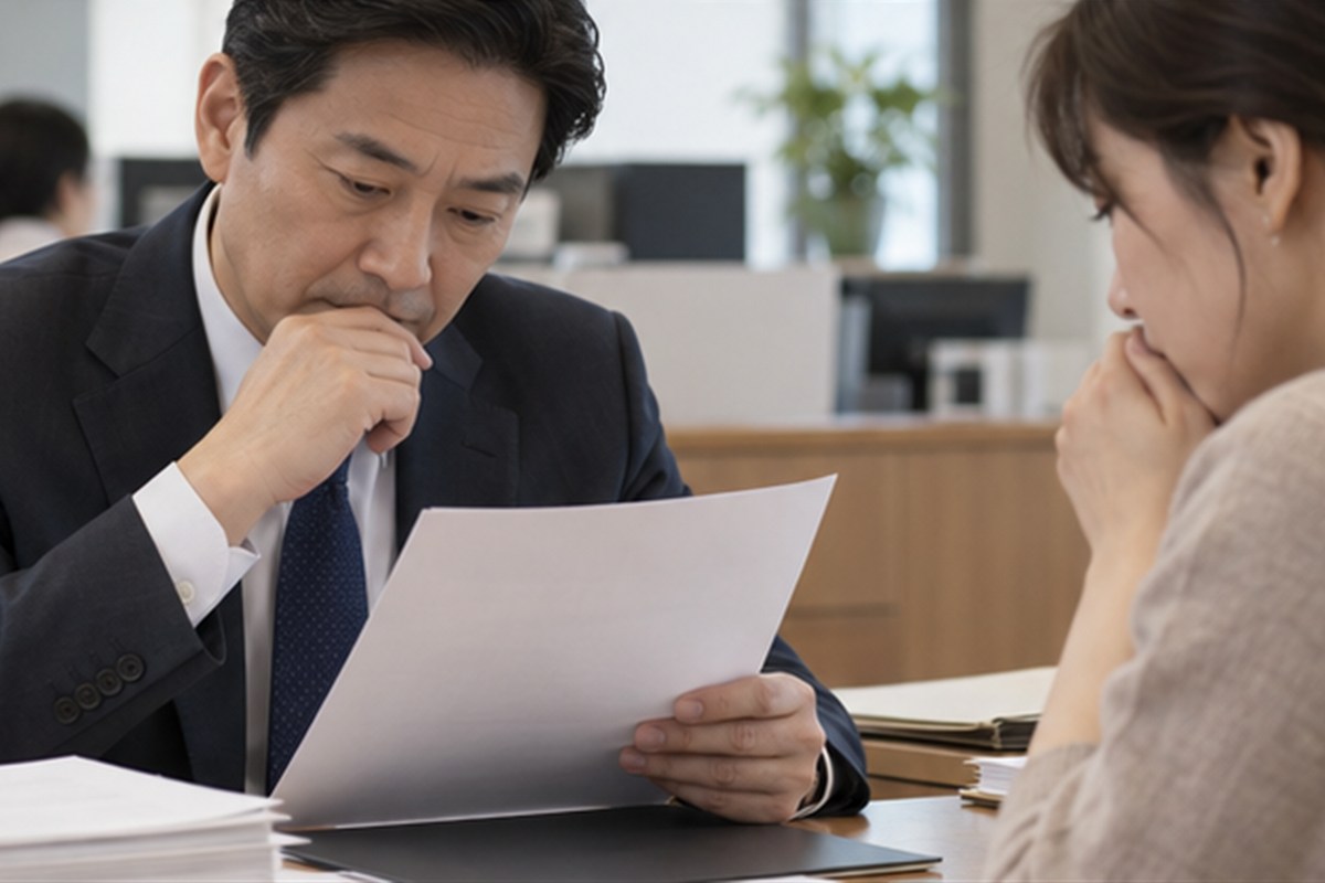 행정소송 비용 결정 전 조건을 비교하는 장면