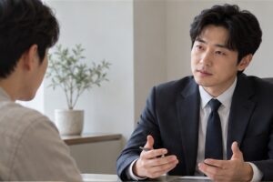 합의서 작성 변호사 비용 관련 상담과 업무 범위를 확인하는 장면