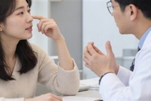 비염수술 코성형 비용 관련 상담과 선택 기준을 확인하는 장면