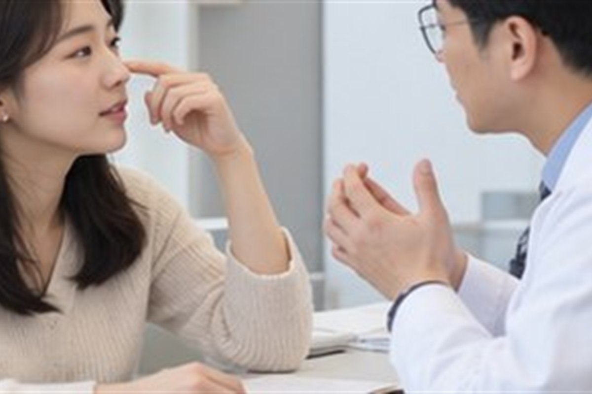 비염수술 코성형 비용, 치료 목적과 미용 항목을 구분하세요 1 비염수술 코성형 비용 관련 상담과 선택 기준을 확인하는 장면