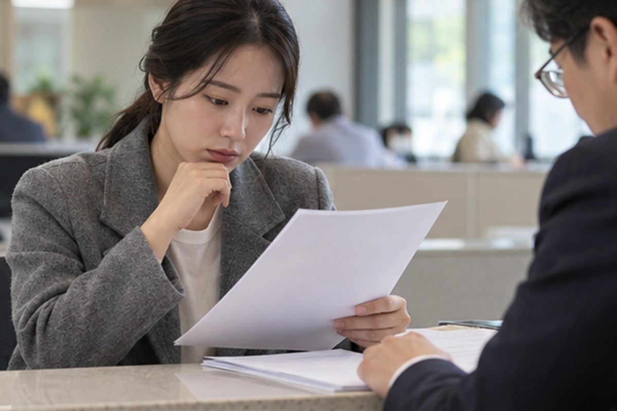 공탁 법무사 비용 결정 전 조건을 비교하는 장면