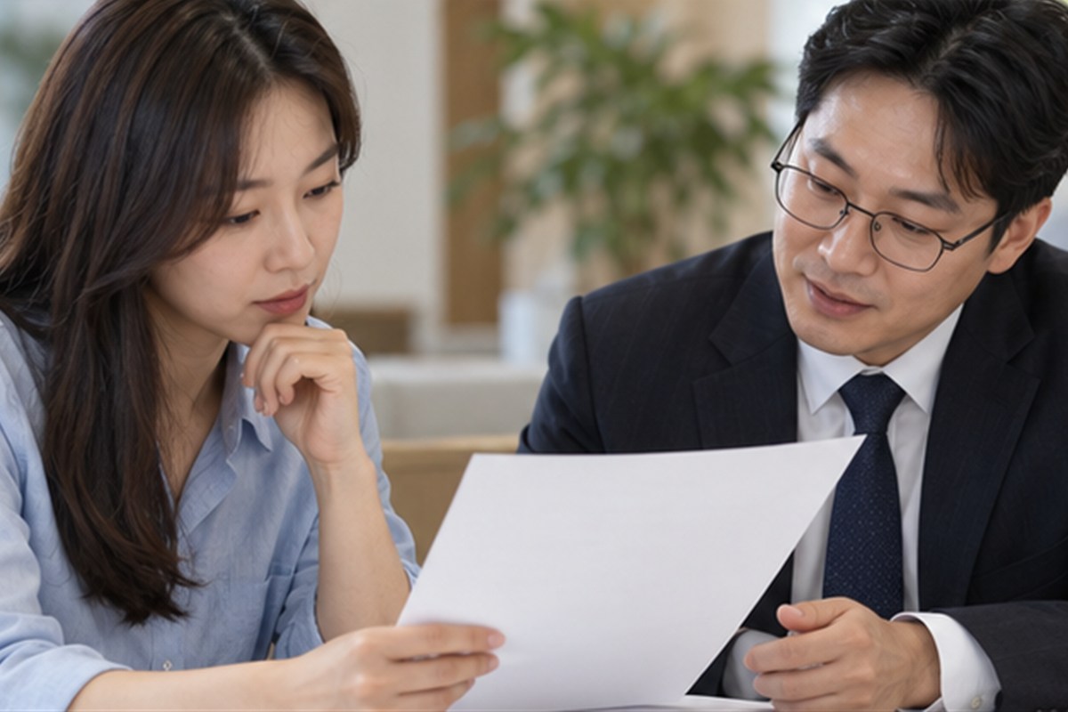 세무사 상담비용 결정 전 조건을 비교하는 장면
