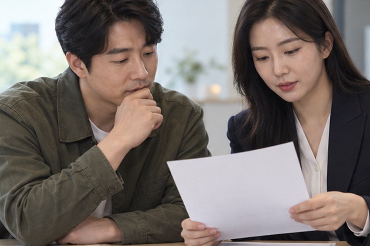 기장대리 수수료 결정 전 조건을 비교하는 장면
