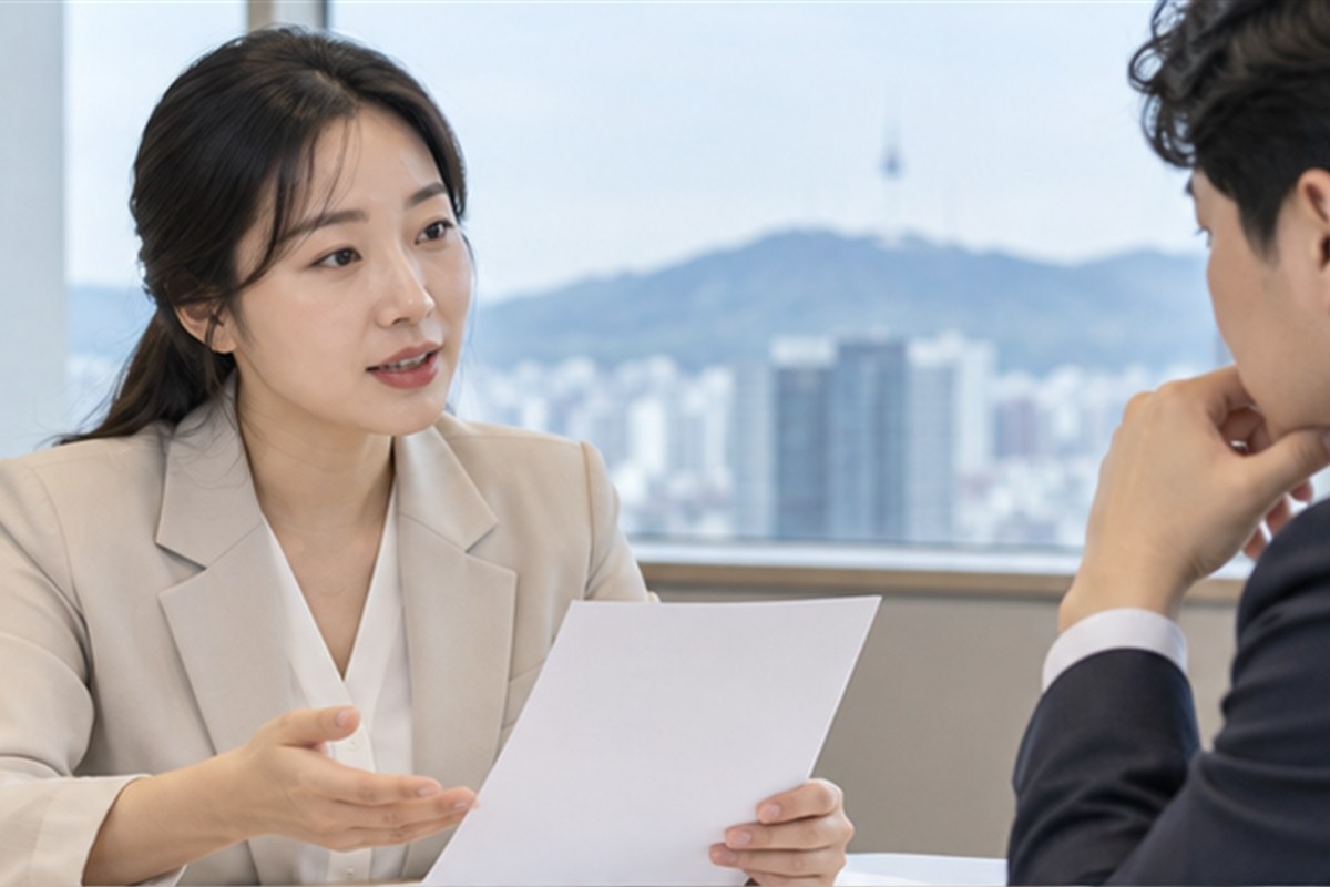 급여아웃소싱 비용 관련 상담과 업무 범위를 확인하는 장면
