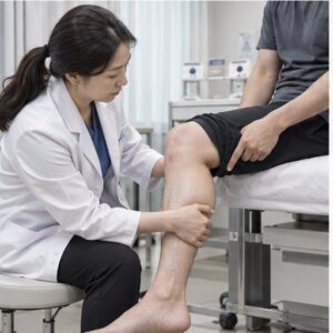 무릎 뒤 통증 관련 공식 확인 실사 이미지 1