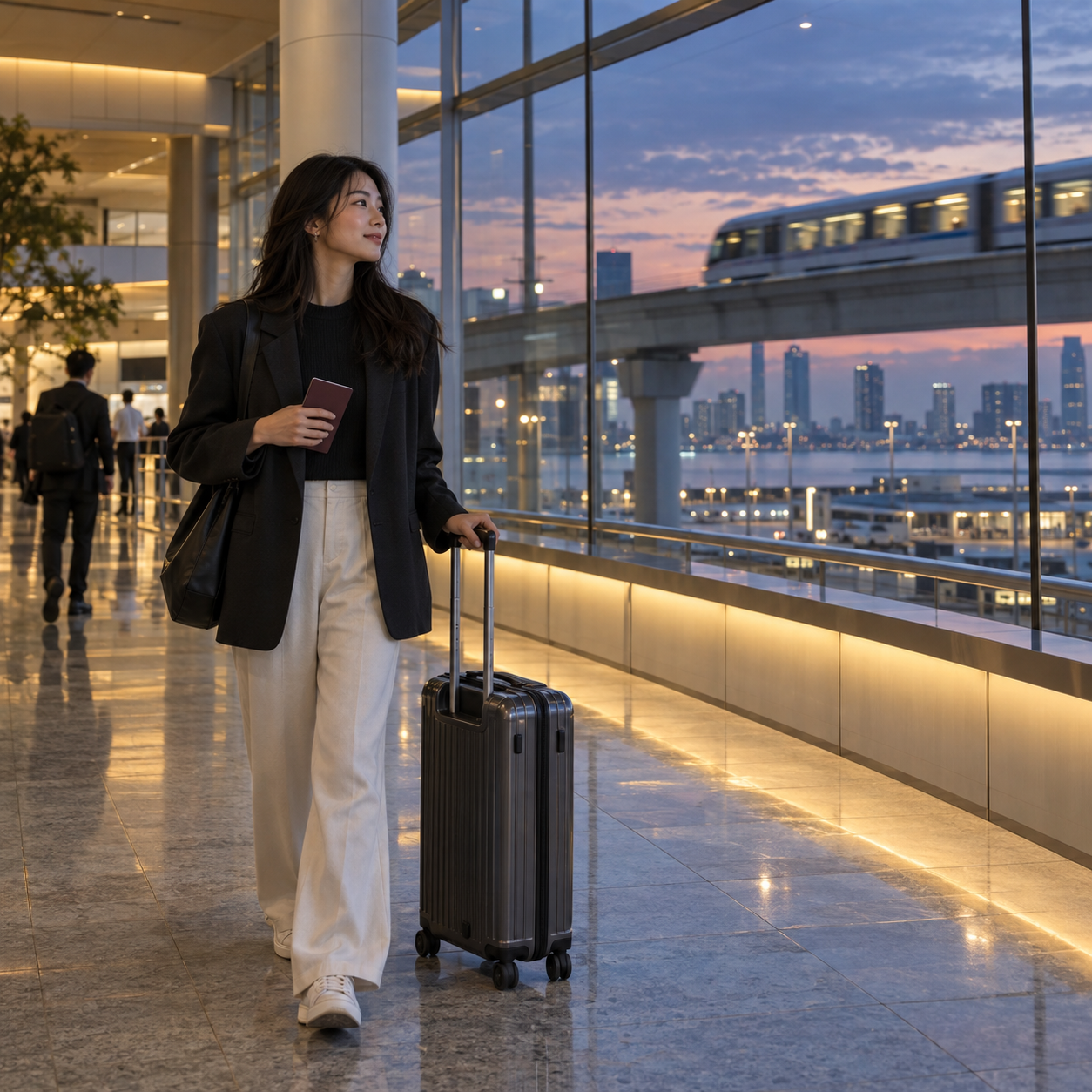 하네다 공항 도착 후 실수 줄이는 입국·터미널·도쿄 이동 순서 2 하네다 공항 도착 후 이동을 준비하는 여행자