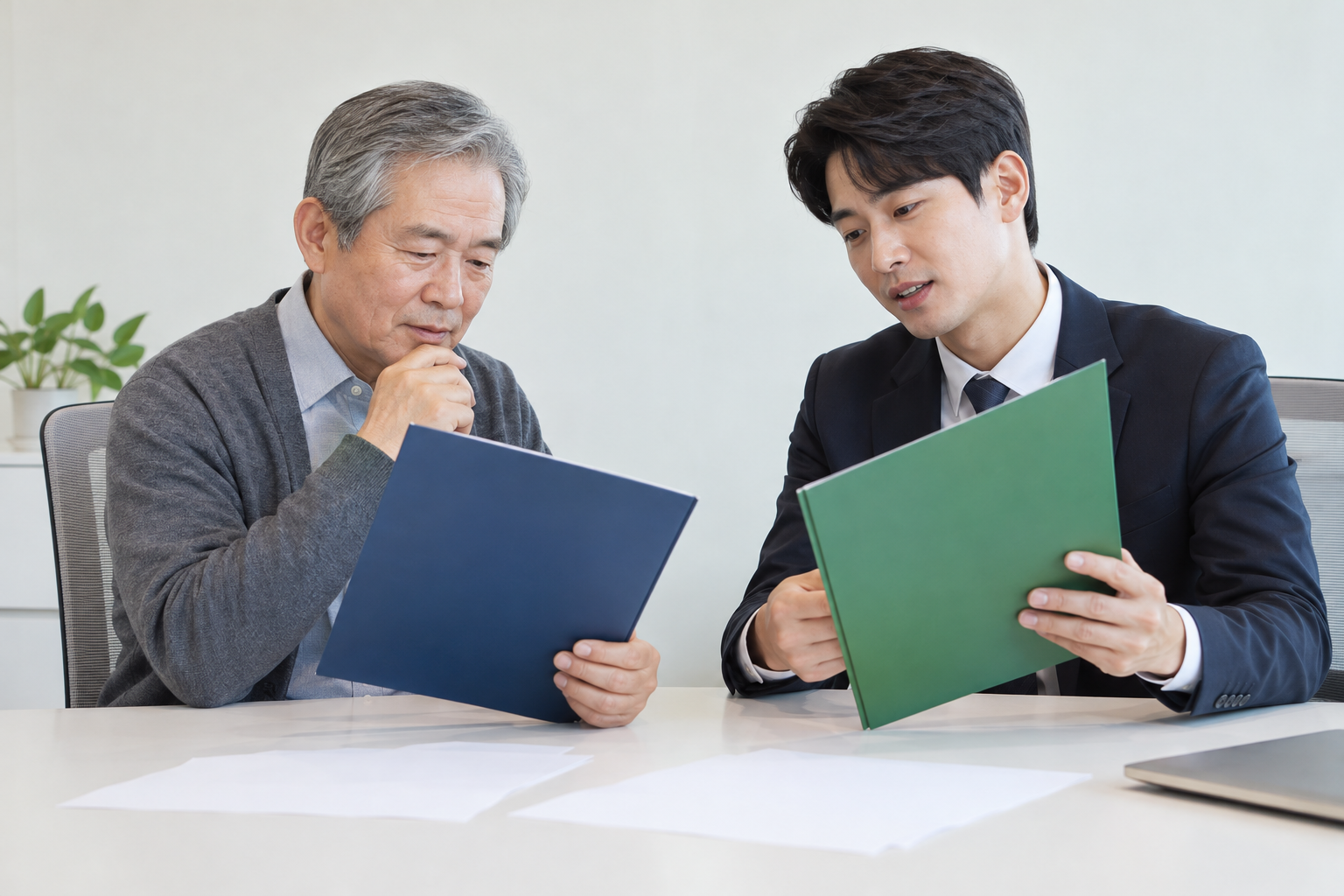 퇴직연금 IRP 차이, 회사제도와 개인계좌를 헷갈리지 않는 핵심 비교 2 퇴직연금과 개인계좌를 상담하는 직장인