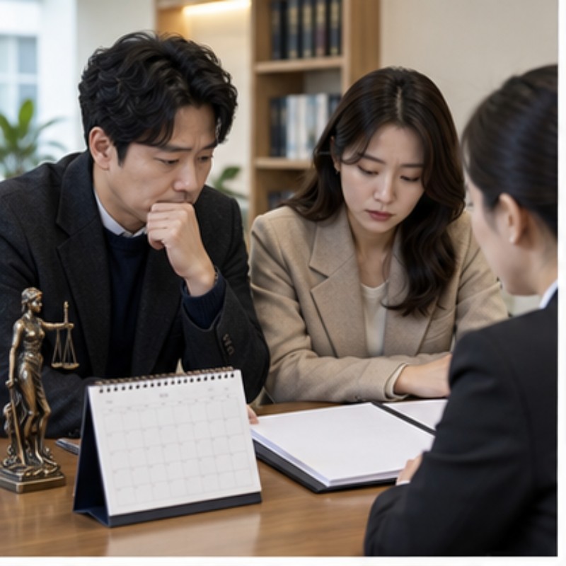협의이혼 신청서 관련 실제 상황 이미지