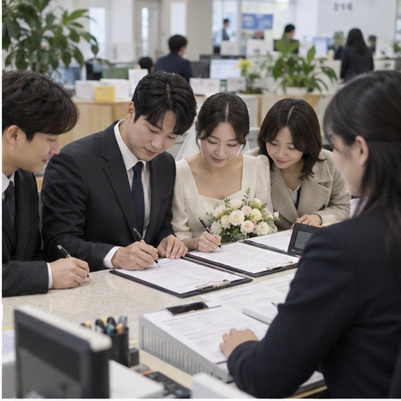 혼인신고 방법 관련 실제 상황 이미지