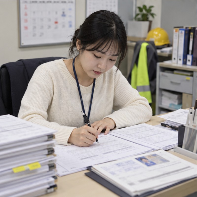 근로내용확인신고서 작성방법 관련 실제 상황 이미지