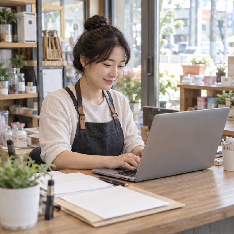 소상공인확인서 발급 실제 이용 상황 이미지