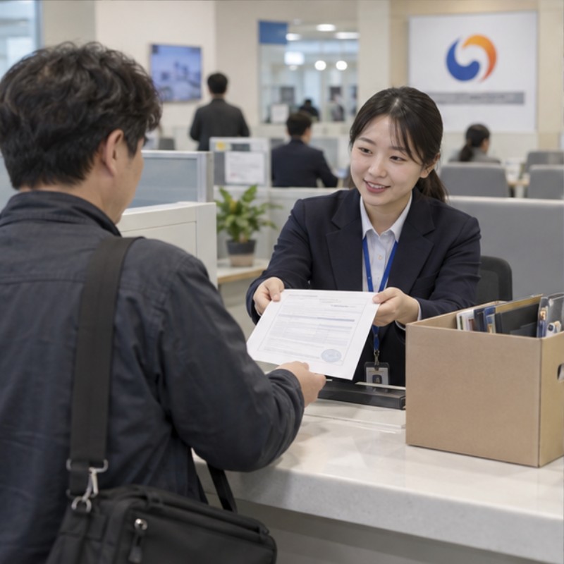 경력증명서 발급 방법 실제 이용 상황 이미지