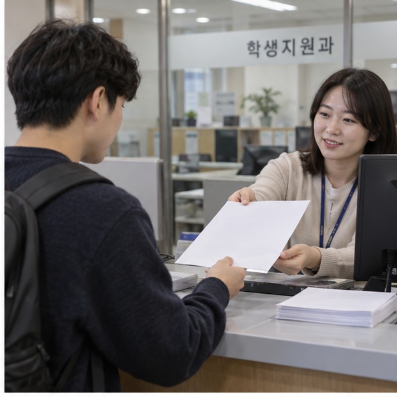 대학교 성적증명서 발급 관련 실제 상황 이미지