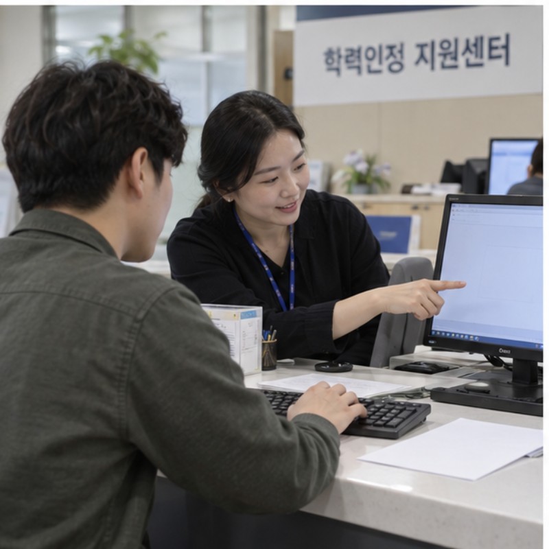 검정고시 성적증명서 발급 관련 실제 상황 이미지