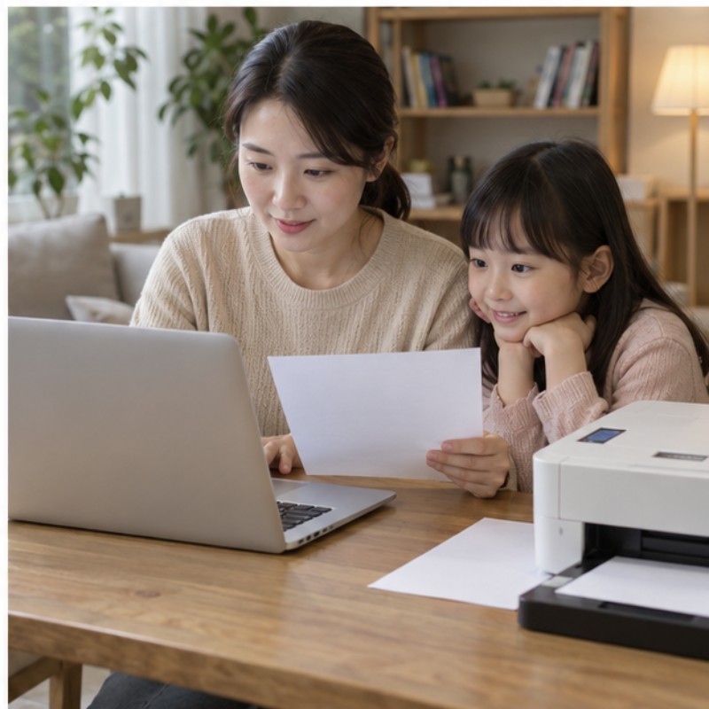 온라인 취학통지서 발급 관련 실제 상황 이미지