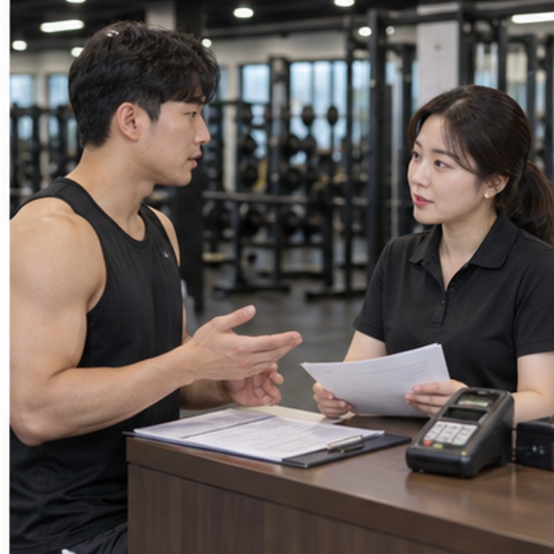 헬스장 환불 규정 관련 실제 상황 이미지