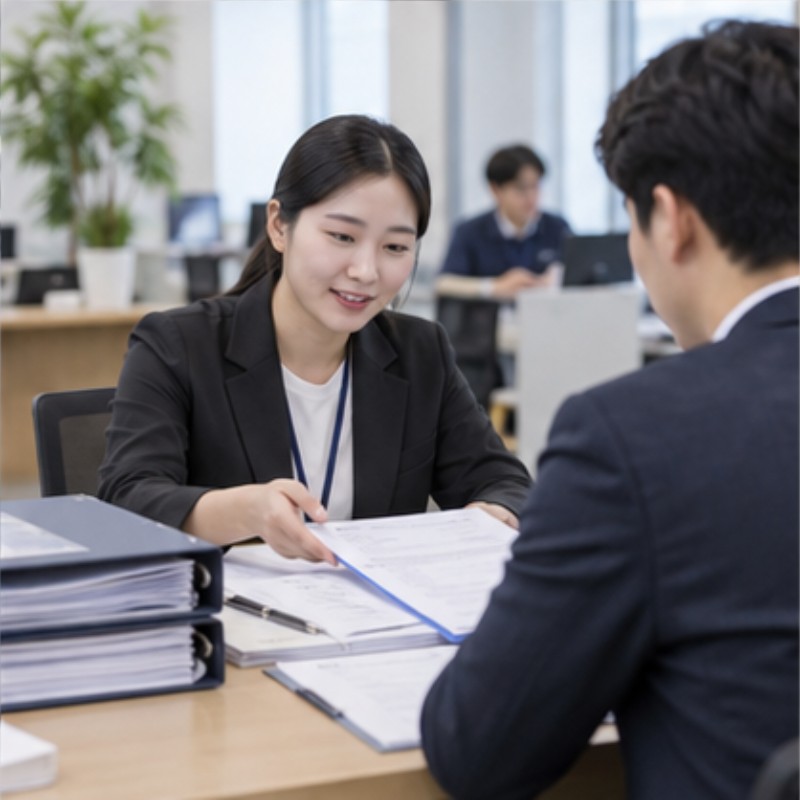 근로자파견사업 허가 관련 실제 상황 이미지