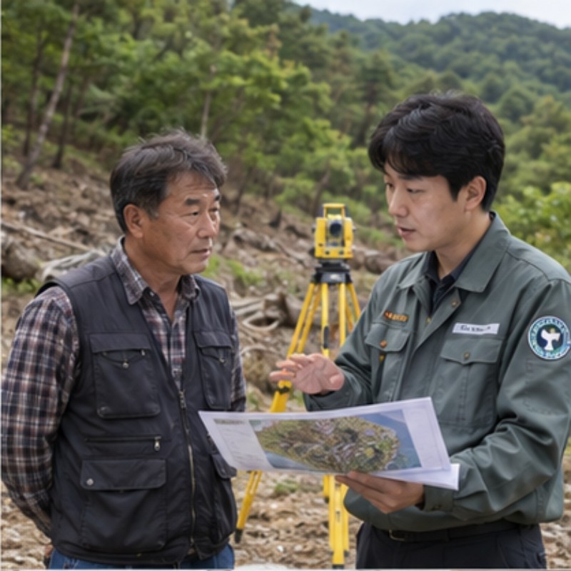 산지전용허가 관련 실제 상황 이미지