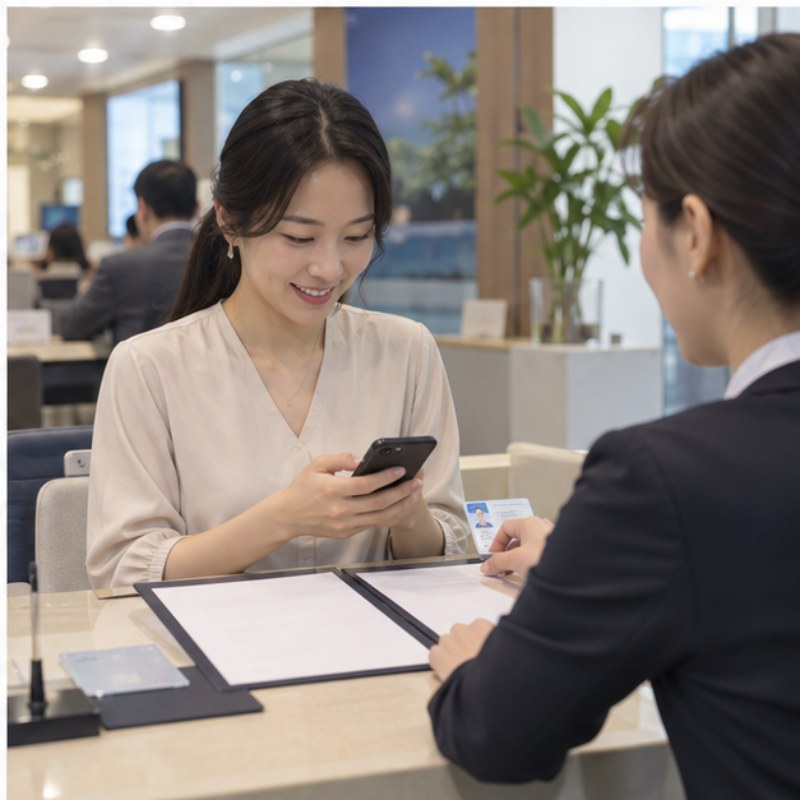 사업자 통장 개설 관련 실제 상황 이미지