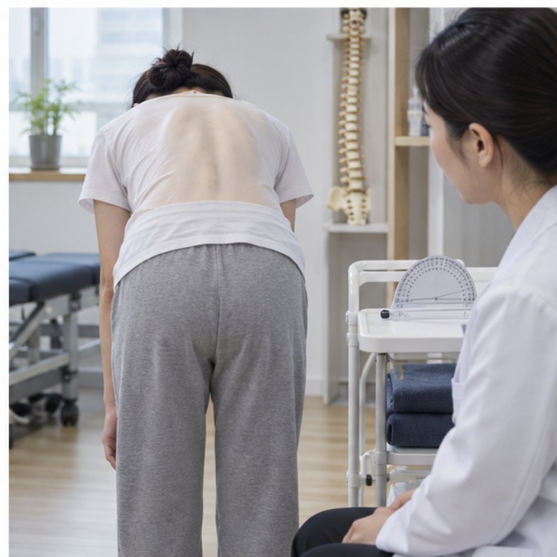 척추측만증 증상 자가진단법과 각도별 치료 기준 관련 실제 상황 이미지