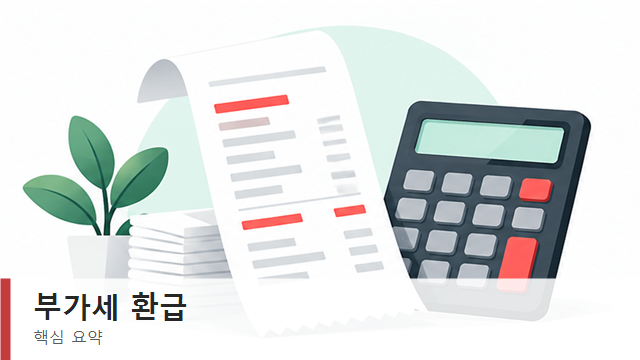 부가세 환급 일반환급과 조기환급 비교