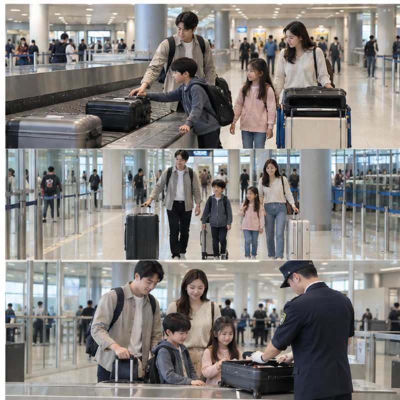 일본 입국 실제 준비 상황 이미지