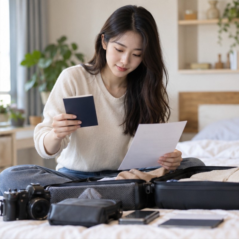일본 입국 준비물, 공항에서 당황하지 않는 최종 체크 3 일본 입국 준비물 실제 준비 상황 이미지